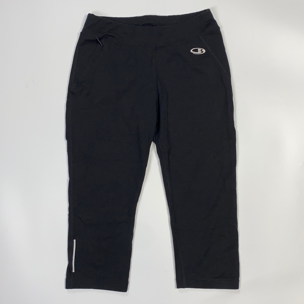 Icebreaker Merino Wool GT Black Capri Pants Size XS